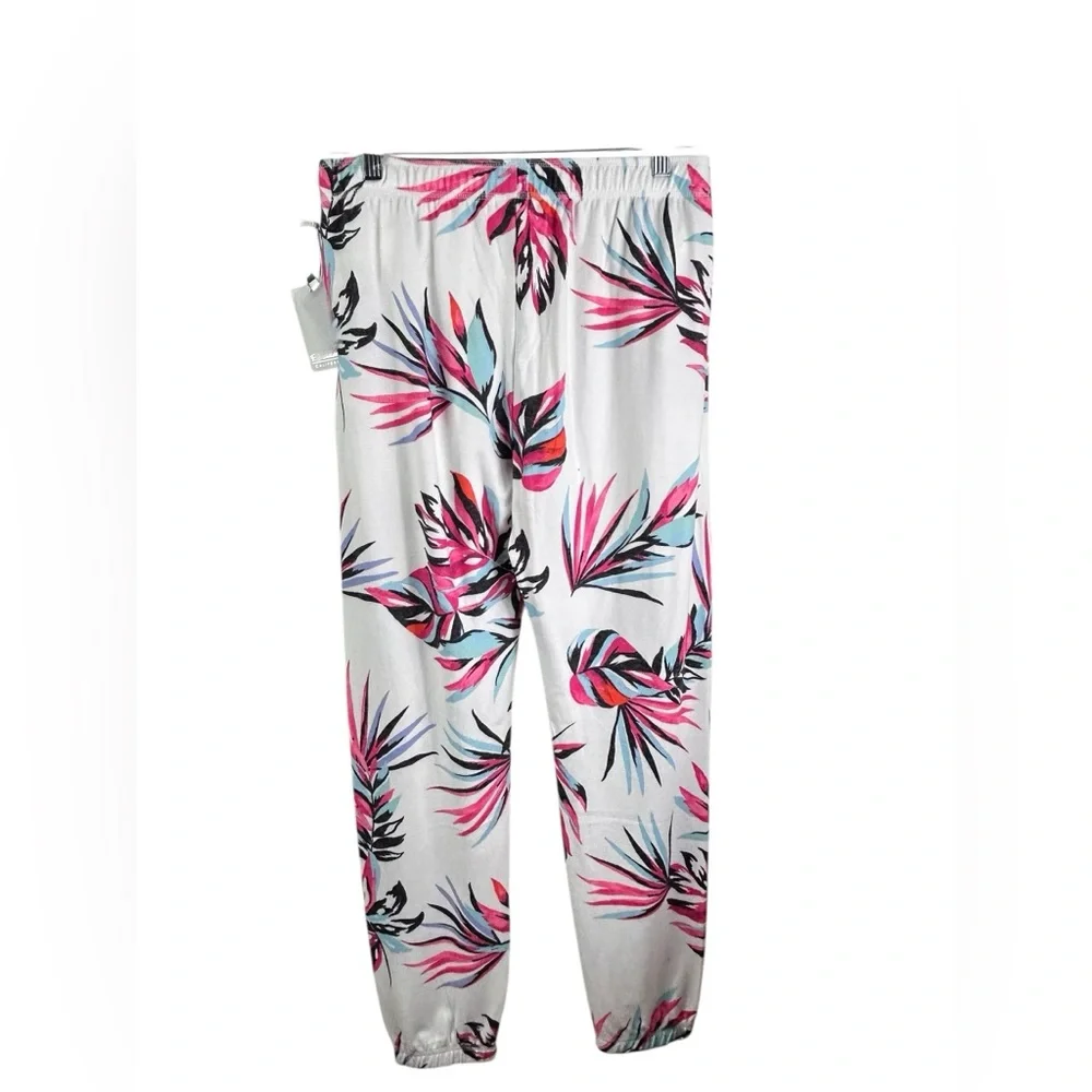 PJ Salvage Whimsy Palm PJ Set jersey with a tropical palm print